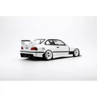 BMW E36 Khyzyl Saleem Alpine White 300 2022 \"Project Cars\" OttO mobile 1:18 Resinemodell (Türen, Motorhaube... nicht zu öffnen!)